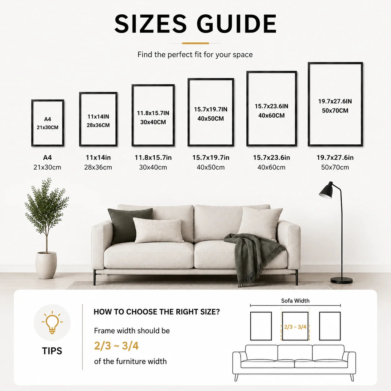 3pcs 50x70cm Black Aluminum Picture Frames 30x40cm 40x60cm 40x50cm With Mat For Wall Art Canvas Print Poster Display, Minimalist Gallery Wall Frame For Living Room Bedroom Office Home Decor, Lightweight Easy Mounting Photo Fr