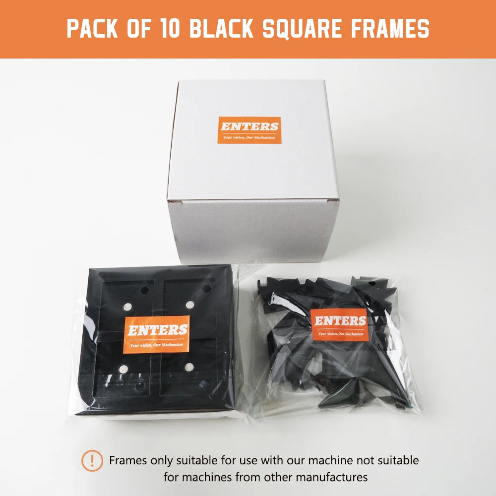 10Pcs 50*50mm Wonderful Blank Photo Frame, Insert Fridge Magnets, Mini Magnetic Refrigerator Photo Picture Frames
