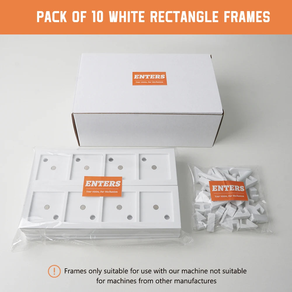 10Pcs 50*50mm Wonderful Blank Photo Frame, Insert Fridge Magnets, Mini Magnetic Refrigerator Photo Picture Frames