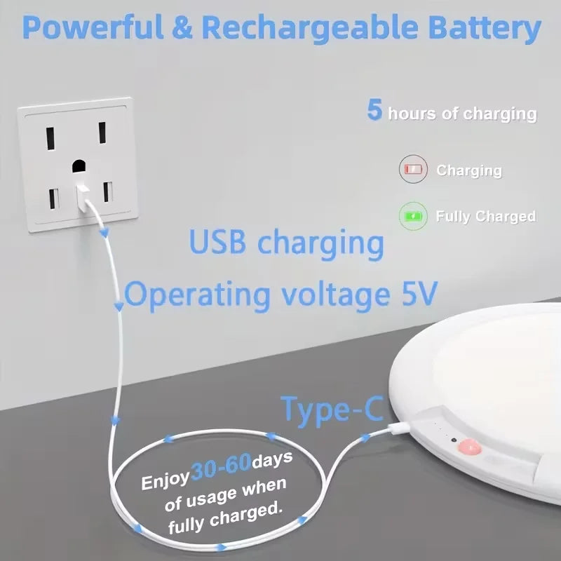 Motion Sensor Magnetic LED Ceiling Light Type C Rechargeable Wireless Wall Lamp With Remote Night Light For Hallway Bedroom Stairs Closet