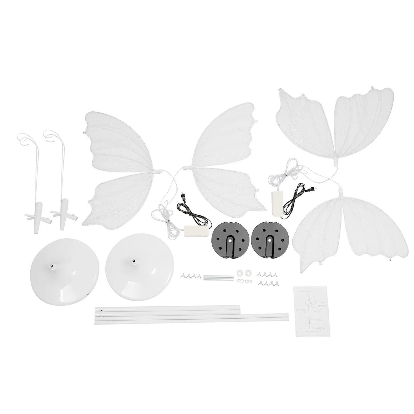 2PCS 48W Romantic Butterfly Floor Lamp, LED Light, Creative Butterflies Decoration Lights